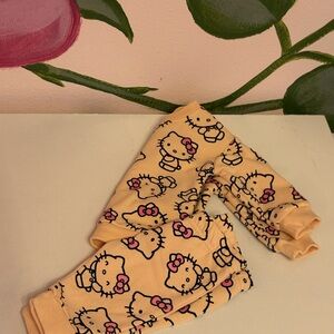 Hello Kitty Peach and Pink Matching Pajama Set